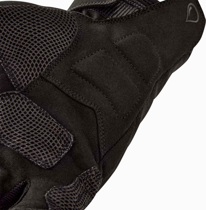 Schwarze RST K-Sport wasserdichte Motorradhandschuhe mit robustem Design und Schutz für den Motorradsport.