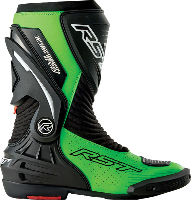 RST TracTech Evo D3O Motorradstiefel - Schwarz/Fluo Grün