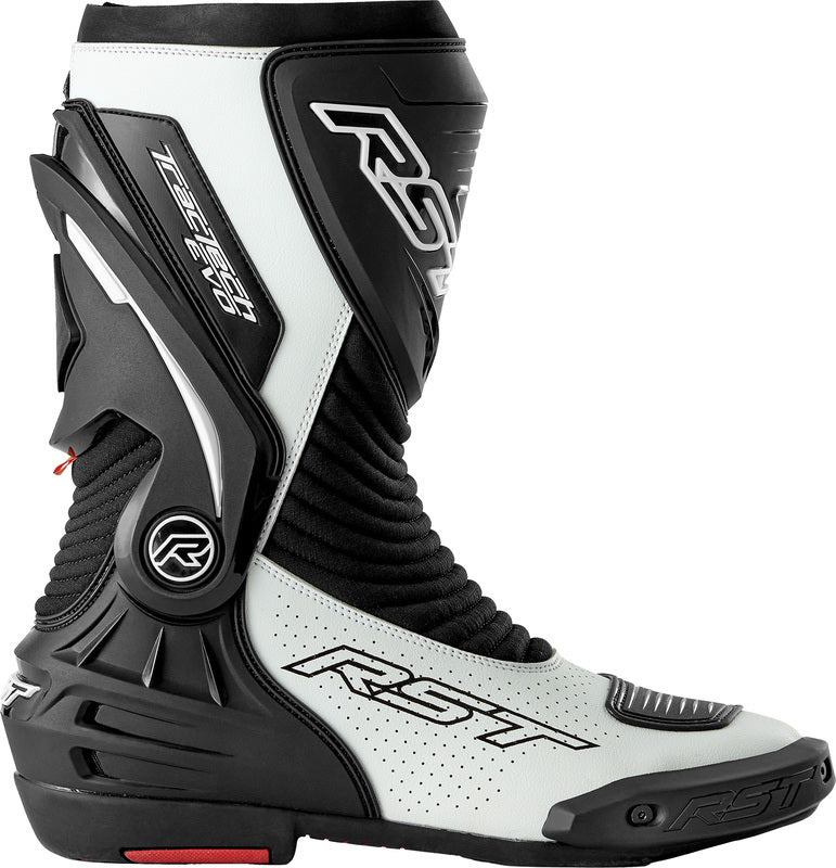 RST TracTech Evo D3O Motorradstiefel - Schwarz/Weiß