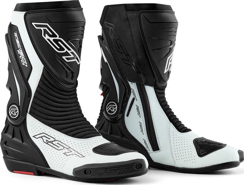 RST TracTech Evo D3O Motorradstiefel - Schwarz/Weiß