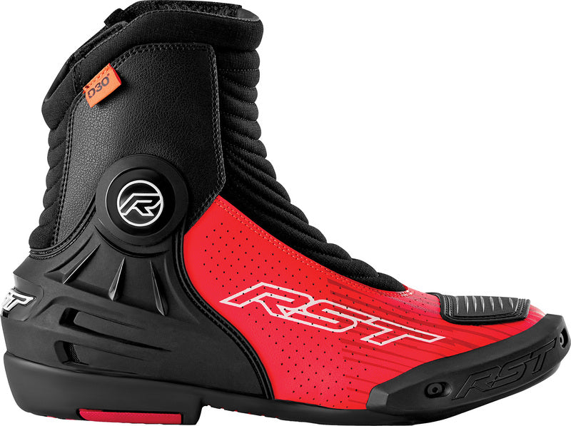 RST TracTech Evo D3O Kurzer Motorradstiefel - Schwarz/Rot