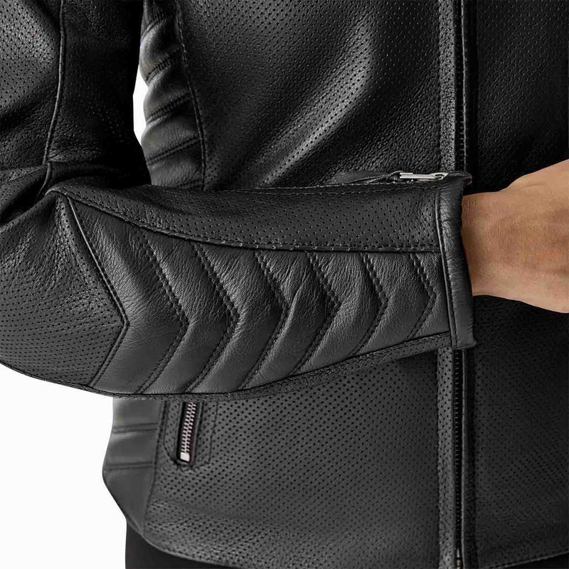 RST Roadster Air D3O Leder Damen Motorradjacke - Schwarz