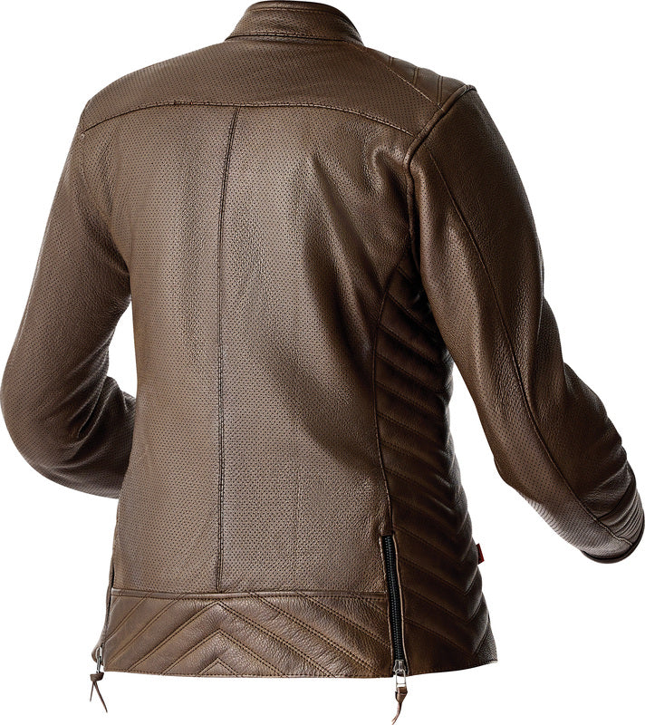 RST Roadster Air D3O Leder Damen Motorradjacke - Braun