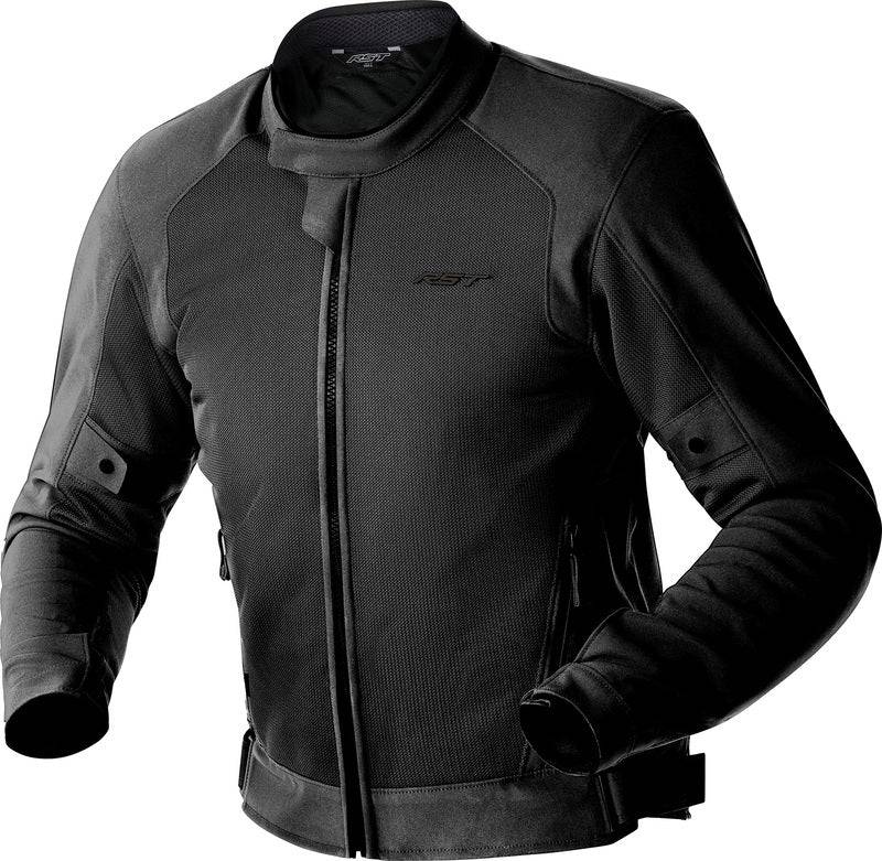 Schwarze Damen Motorradjacke RST Spectre Air D3O Textile, Touring-Jacke mit Schutzmaterial, sichtbare Details und Reißverschlüsse
