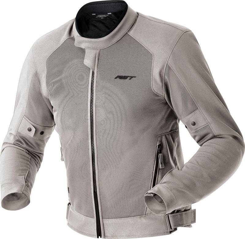 Silberne Damen Motorradjacke RST Spectre Air D3O Textile, touring, mit Protektoren, atmungsaktives Material, sichtbare Reißverschlüsse