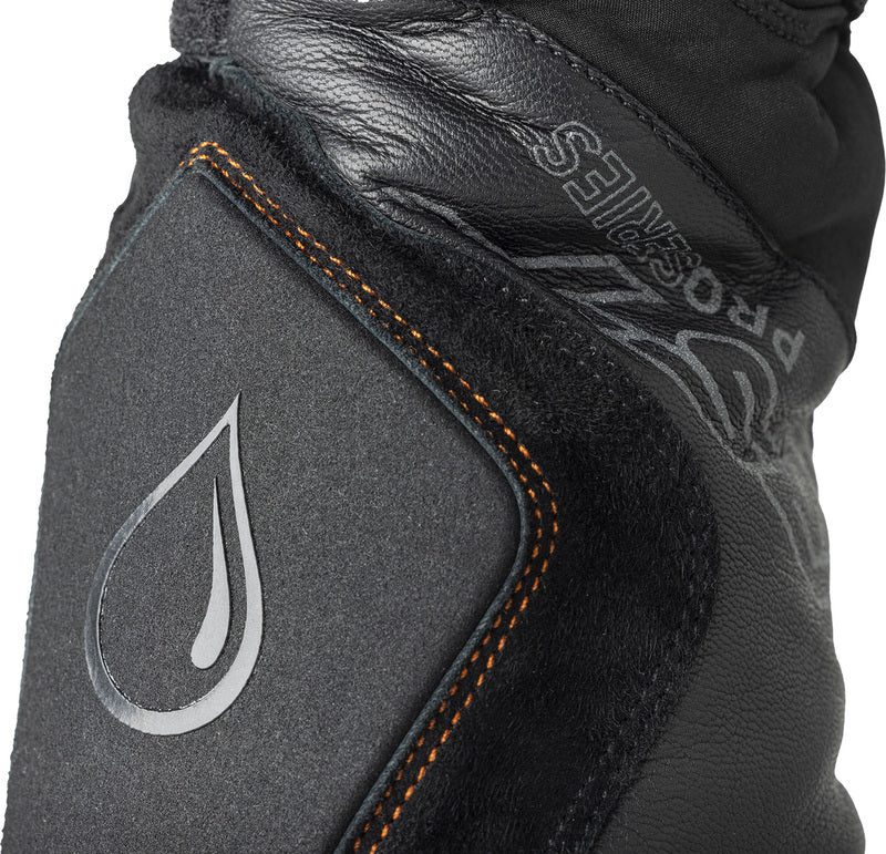 Schwarze RST Pro Series Artic D3O Damen-Motorradhandschuhe mit wasserdichter Oberfläche und schützender D3O-Technologie