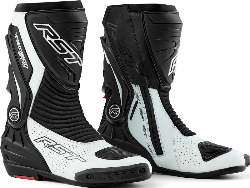 RST TracTech Evo D3O Damen Motorradstiefel - Schwarz/Weiß