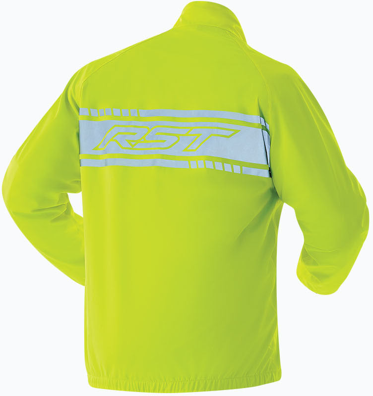 RST Flo-Rider Wasserdichte Reflektierende Regen-Motorradjacke Flo Gelb