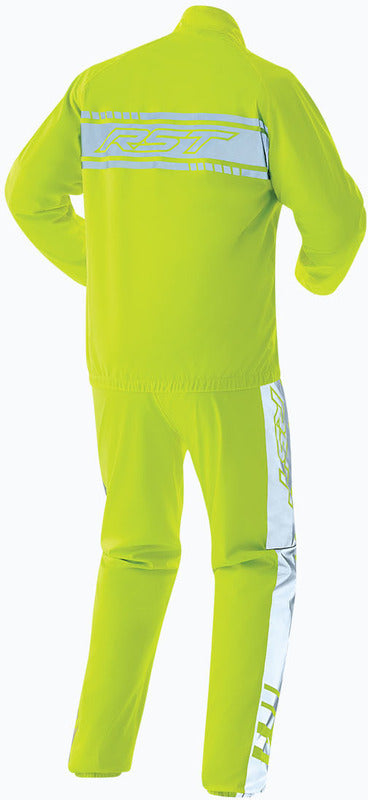RST Flo-Rider Wasserdichte Reflektierende Regen-Motorradjacke Flo Gelb