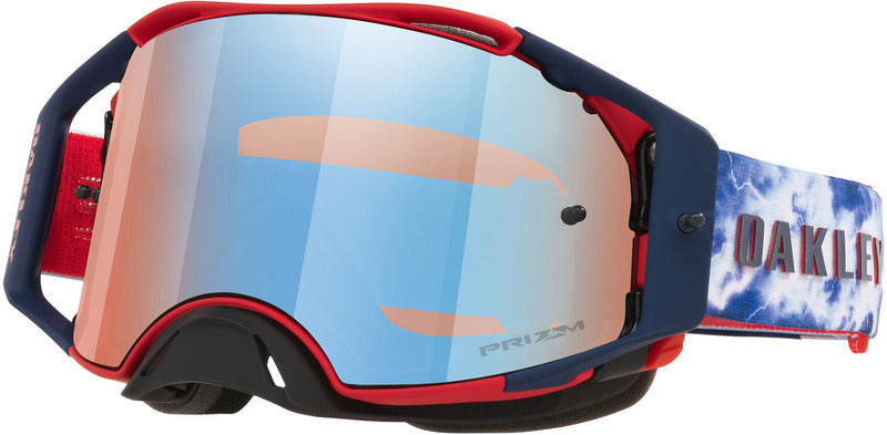 OAKLEY Airbrake MX Brille - Renault Matte weiß Glas Prizm Sapphire