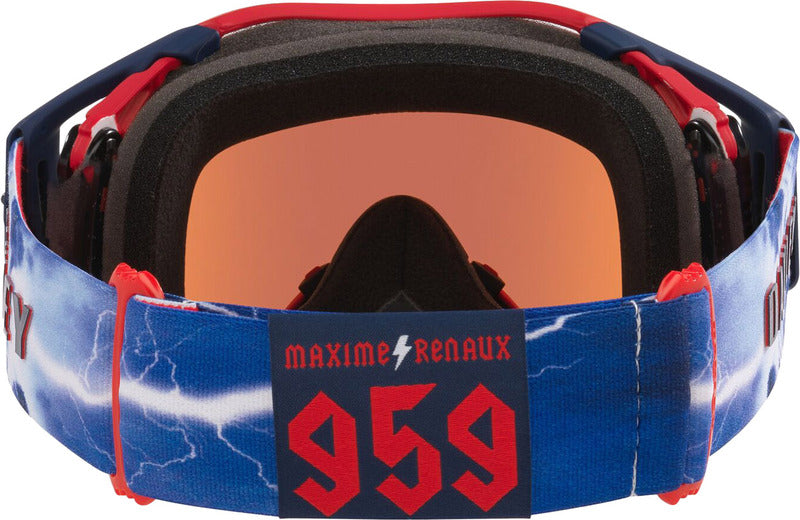 OAKLEY Airbrake MX Brille - Renault Matte weiß Glas Prizm Sapphire