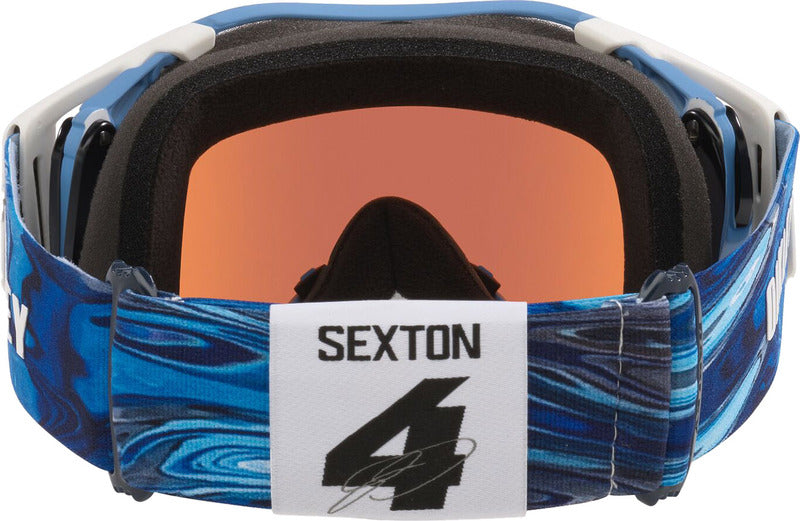 OAKLEY Airbrake MX Brille - Sexton Matte weiß Glas Prizm Sapphire