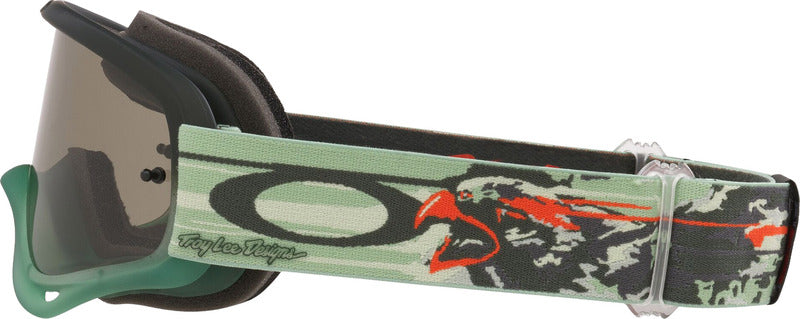 OAKLEY O-Frame MX-Brille mit TLD Tribe klaren Gläsern, stoßfestes Rahmen-Design für Motocross und Offroad-Fahrten