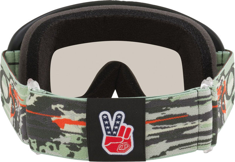 OAKLEY O-Frame MX-Brille mit TLD Tribe klaren Gläsern, Schutzbrille für Motocross, langlebiges Rahmen-Design