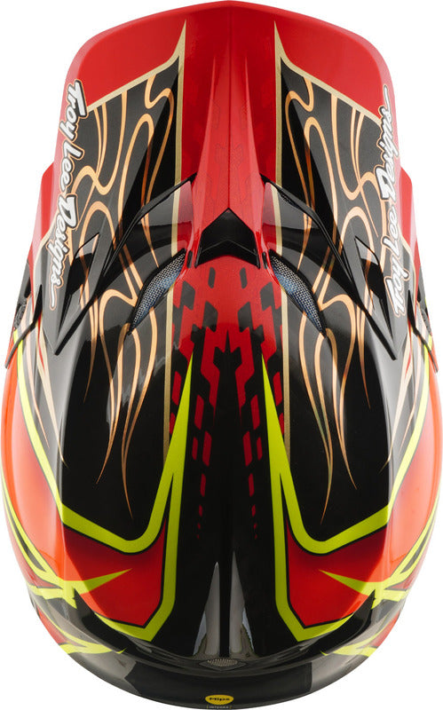 Troy Lee Designs Se5 Carbon Mips Motocrosshelm Wings Rot