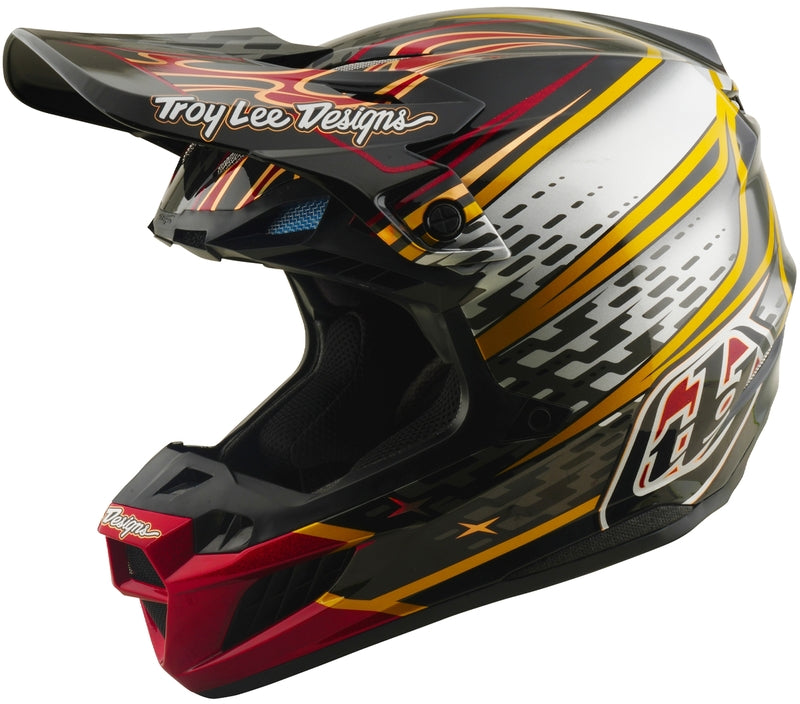 Troy Lee Designs Se5 Composite Mips Motocrosshelm Wings Schwarz