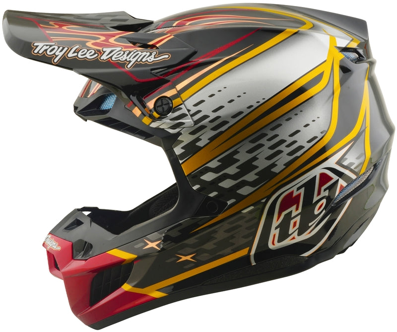 Troy Lee Designs Se5 Composite Mips Motocrosshelm Wings Schwarz