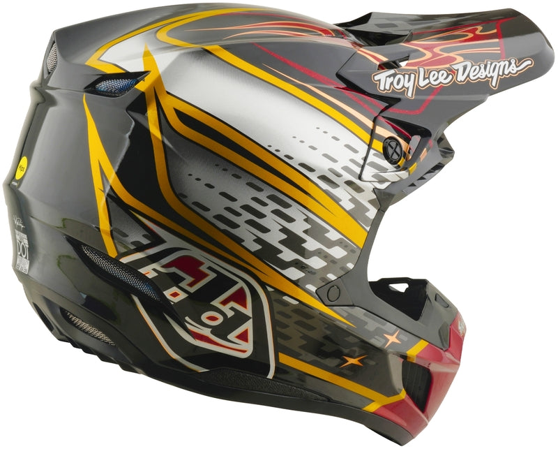 Troy Lee Designs Se5 Composite Mips Motocrosshelm Wings Schwarz