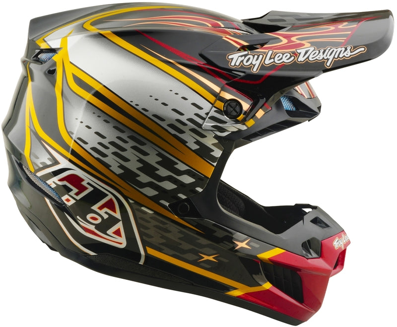 Troy Lee Designs Se5 Composite Mips Motocrosshelm Wings Schwarz