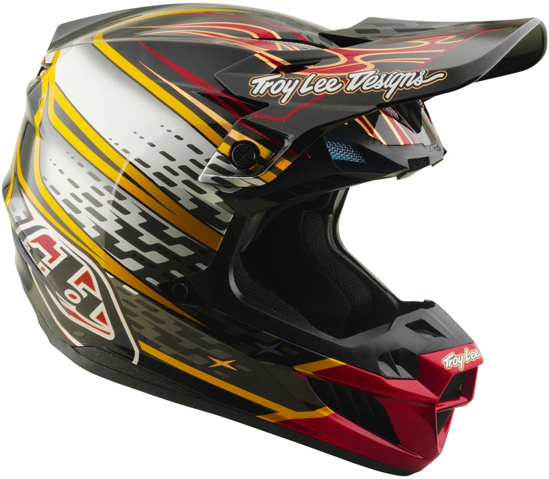 Troy Lee Designs Se5 Composite Mips Motocrosshelm Wings Schwarz