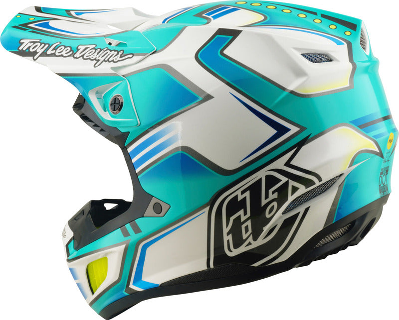Troy Lee Designs Se5 Composite Mips Motocrosshelm Crest Real Petrol