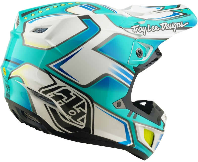 Troy Lee Designs Se5 Composite Mips Motocrosshelm Crest Real Petrol