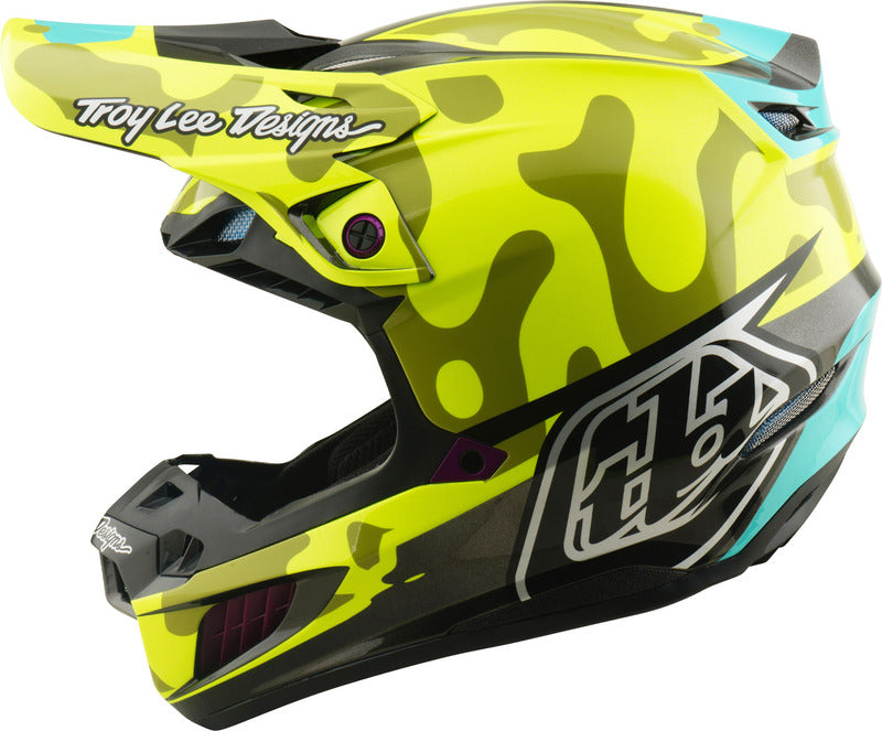Troy Lee Designs Se5 Composite Mips Motocrosshelm Myth Flo Gelb