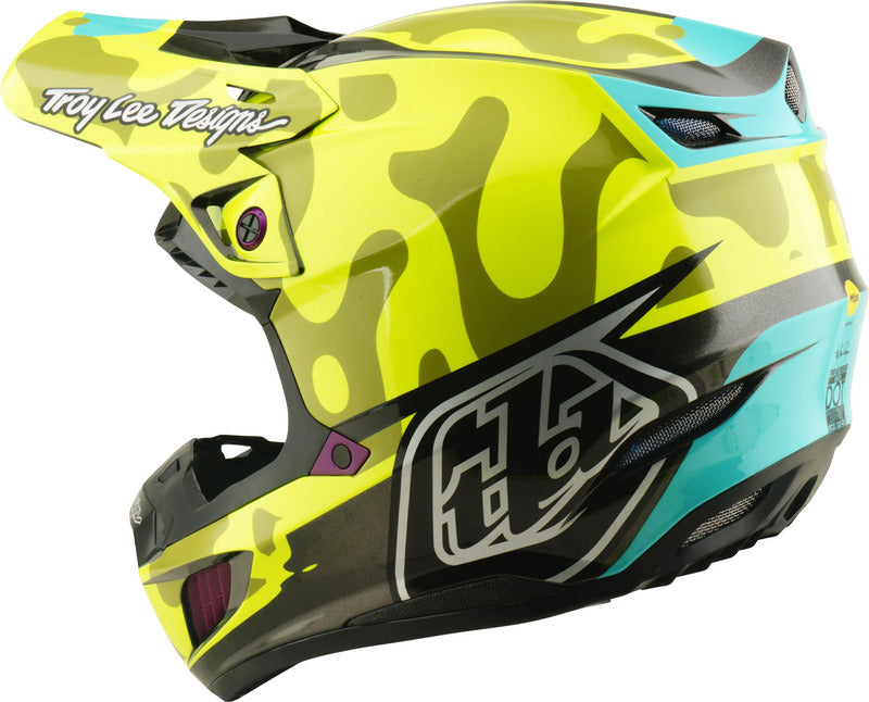 Troy Lee Designs Se5 Composite Mips Motocrosshelm Myth Flo Gelb