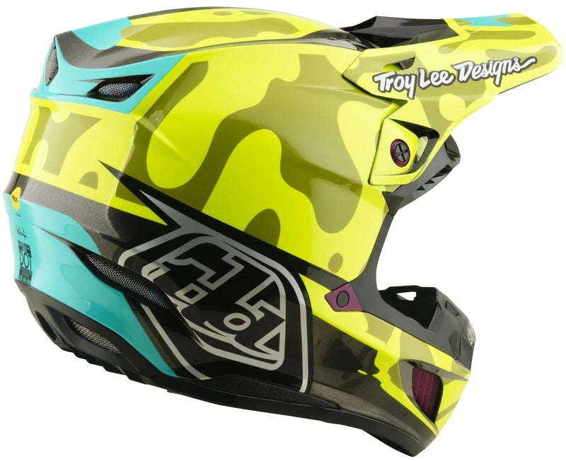 Troy Lee Designs Se5 Composite Mips Motocrosshelm Myth Flo Gelb