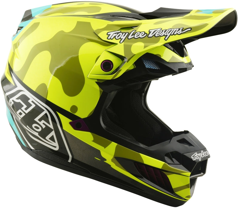 Troy Lee Designs Se5 Composite Mips Motocrosshelm Myth Flo Gelb