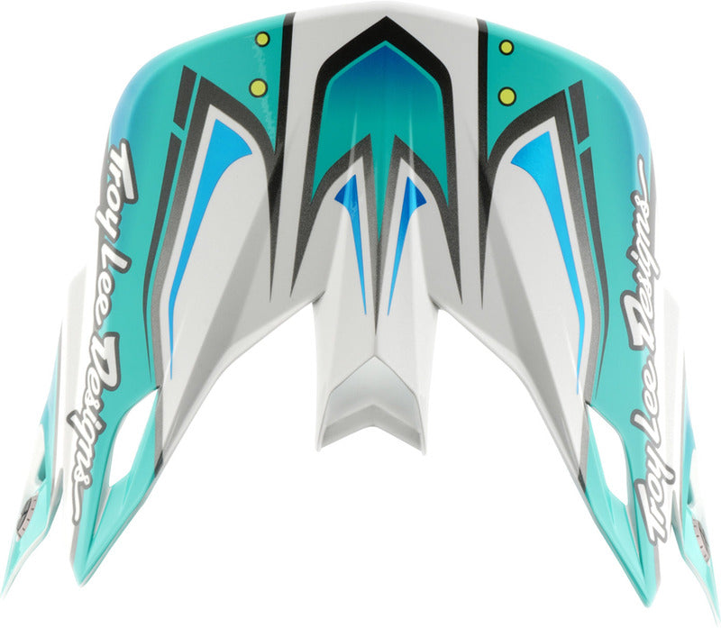 Troy Lee Designs Se5 Composite Motocrosshelmschirm Crest Real Petrol