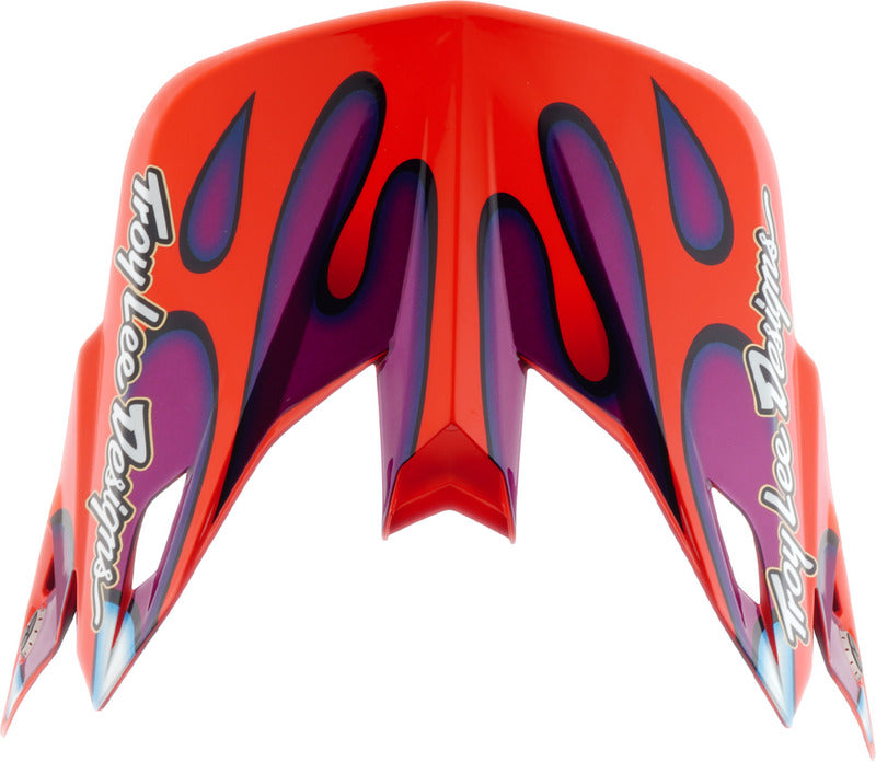 Troy Lee Designs Se5 Composite Motocrosshelmschirm Overspray Violett/Weiß