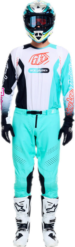 Troy Lee Designs Se Pro Jersey Sever Weiß/Petrol