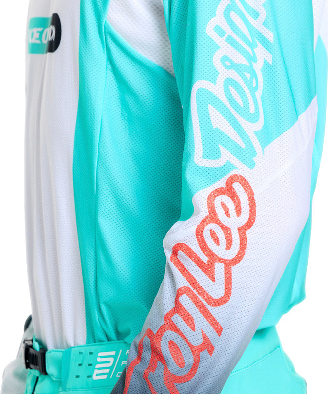 Troy Lee Designs Se Pro Jersey Sever Weiß/Petrol