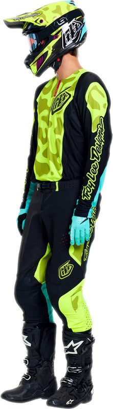 Troy Lee Designs Se Pro Hose Myth Schwarz/Flo Gelb