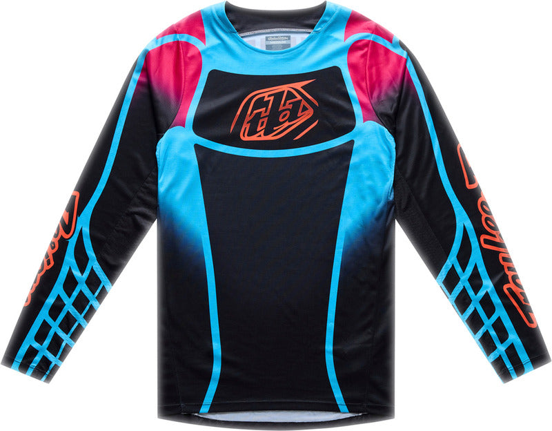 Troy Lee Designs Gp Pro Jersey Framework Schwarz/Cyan