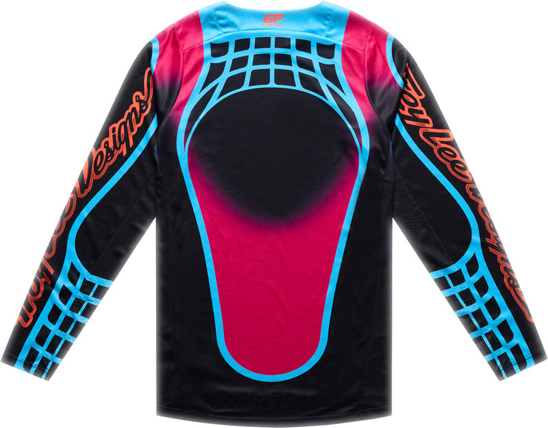 Troy Lee Designs Gp Pro Jersey Framework Schwarz/Cyan