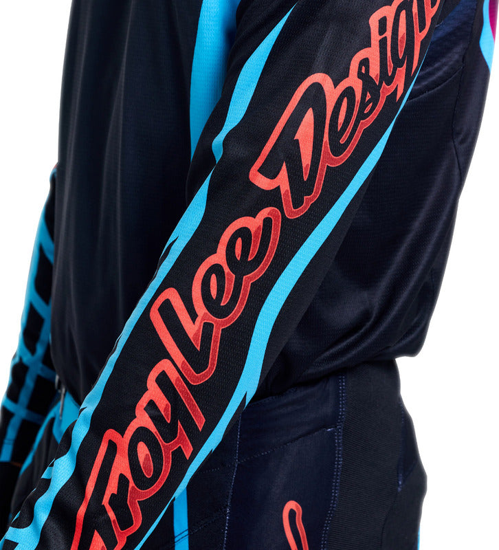 Troy Lee Designs Gp Pro Jersey Framework Schwarz/Cyan