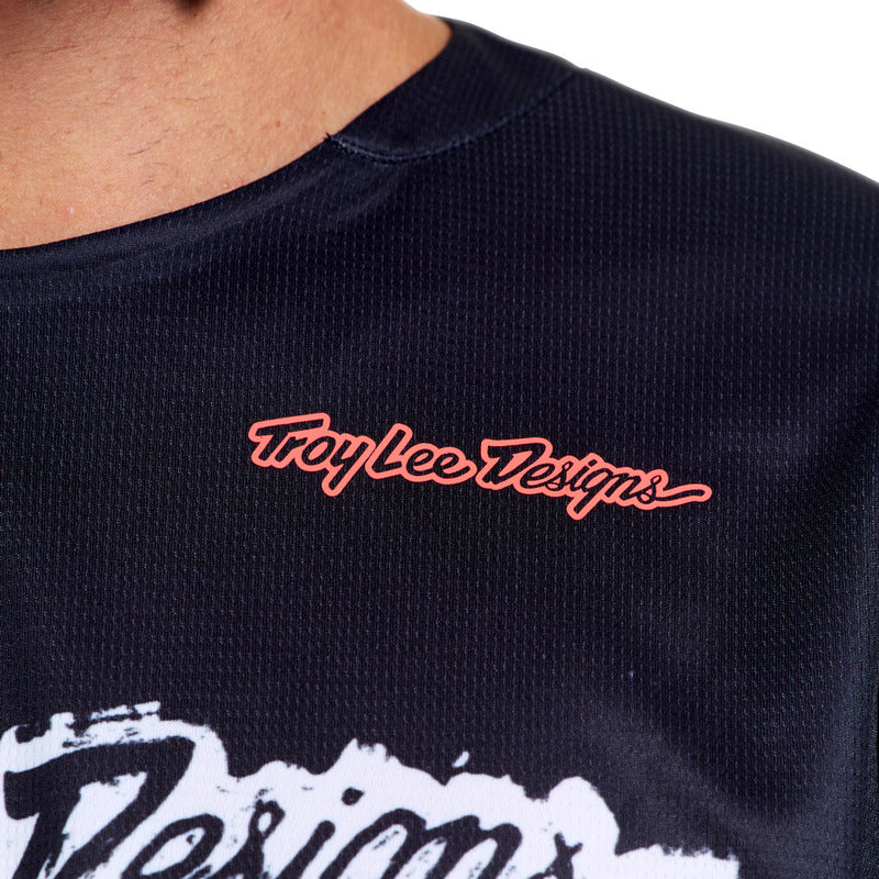 Troy Lee Designs Gp Pro Jersey Stamp Schwarz