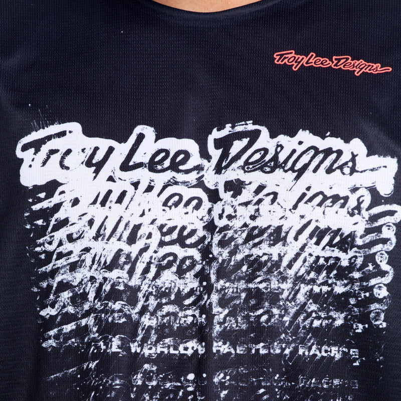 Troy Lee Designs Gp Pro Jersey Stamp Schwarz