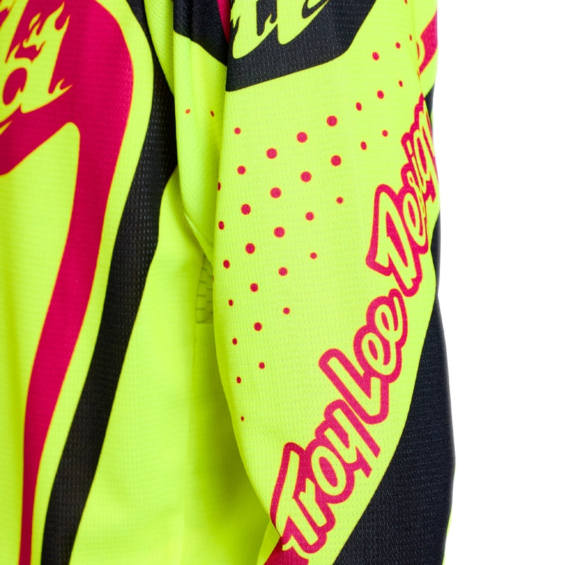 Troy Lee Designs Gp Pro Jugend Jersey Roller Flo Gelb/Fuschia