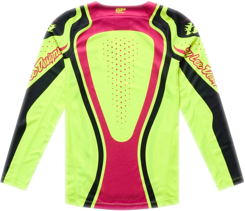 Troy Lee Designs Gp Pro Jugend Jersey Roller Flo Gelb/Fuschia