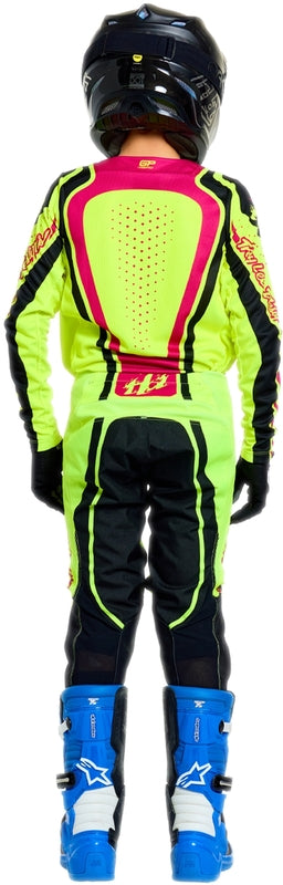 Troy Lee Designs Gp Pro Jugend Jersey Roller Flo Gelb/Fuschia