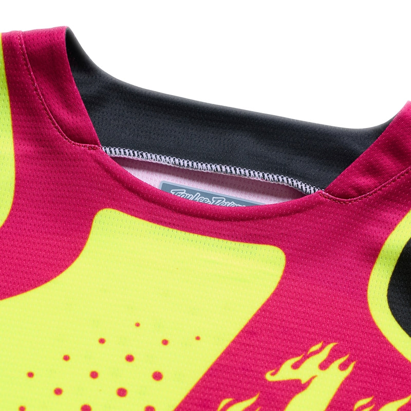 Troy Lee Designs Gp Pro Jugend Jersey Roller Flo Gelb/Fuschia