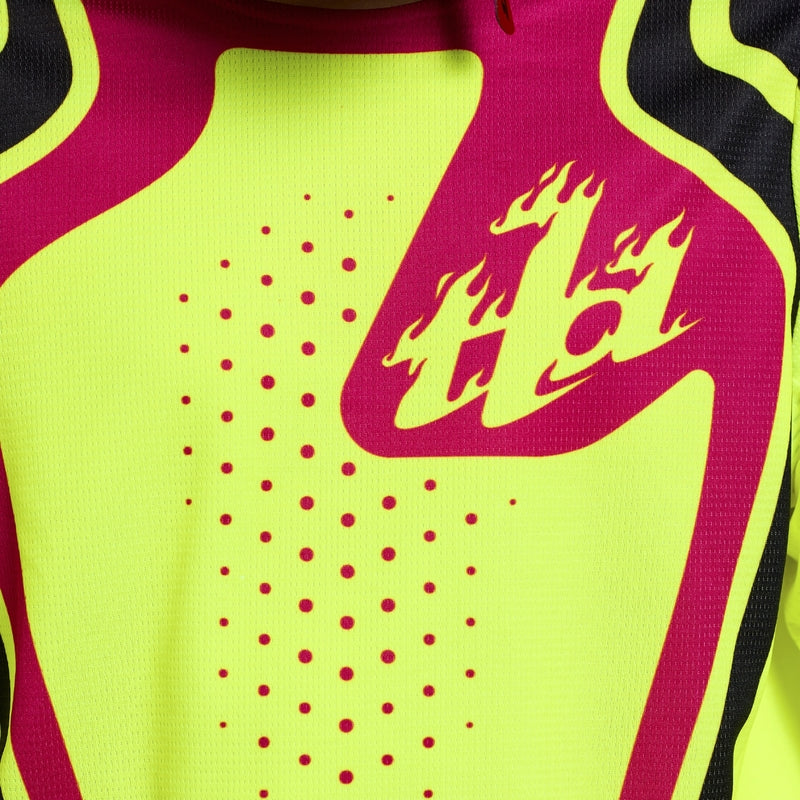 Troy Lee Designs Gp Pro Jugend Jersey Roller Flo Gelb/Fuschia