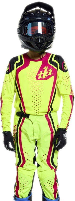 Troy Lee Designs Gp Pro Jugendhose Roller Flo Gelb/Fuschia