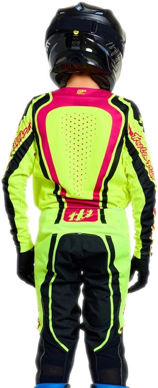 Troy Lee Designs Gp Pro Jugendhose Roller Flo Gelb/Fuschia