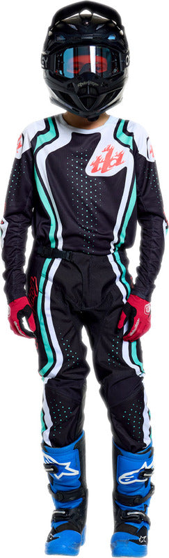Troy Lee Designs Gp Pro Jugendhose Roller Schwarz/Petrol