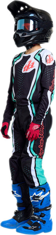 Troy Lee Designs Gp Pro Jugendhose Roller Schwarz/Petrol