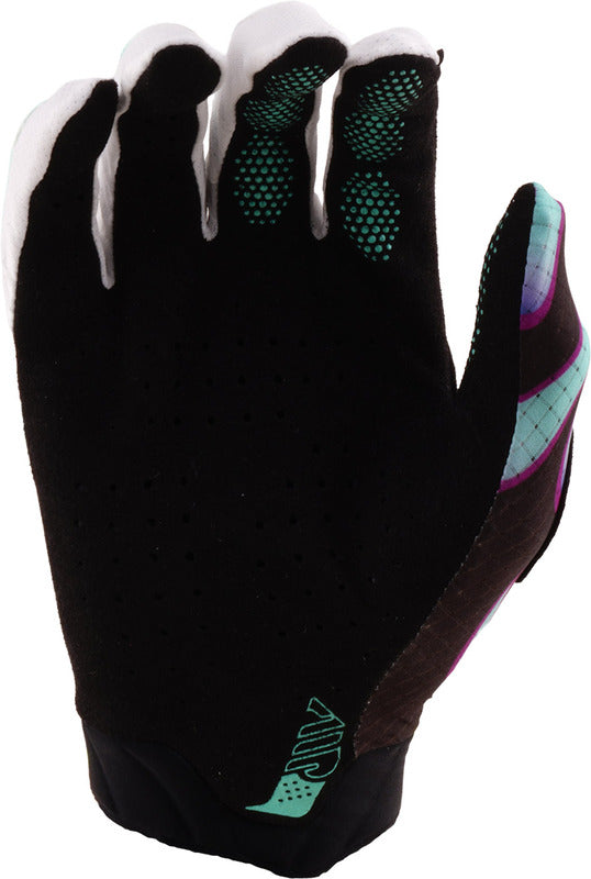Troy Lee Designs Air Handschuhe Overspray Schwarz/Real Petrol